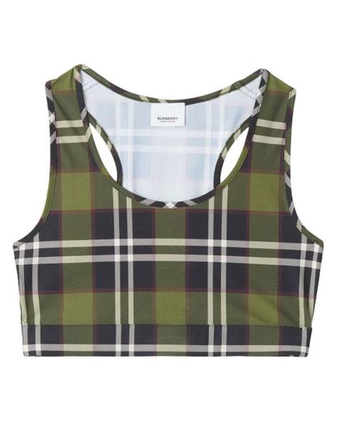 burberry cropped top|burberry vintage check crop top.